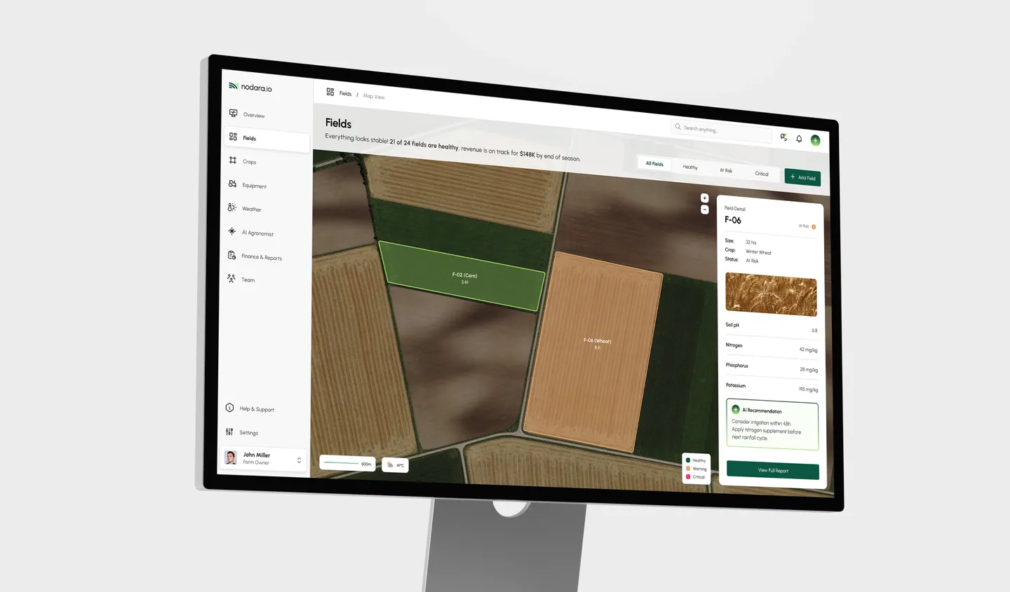 Nodara: screens from the project